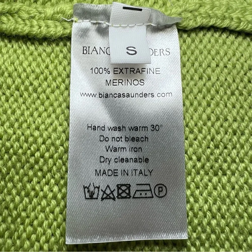 Bianca Saunders Tun Over Knit Jumper in Muted Lime